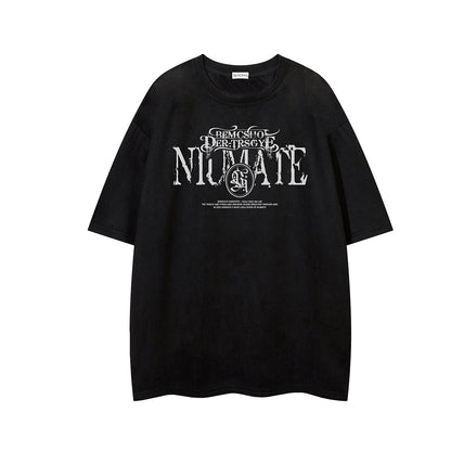 Washed Logo Print Short Sleeve T-Shirt WN25549