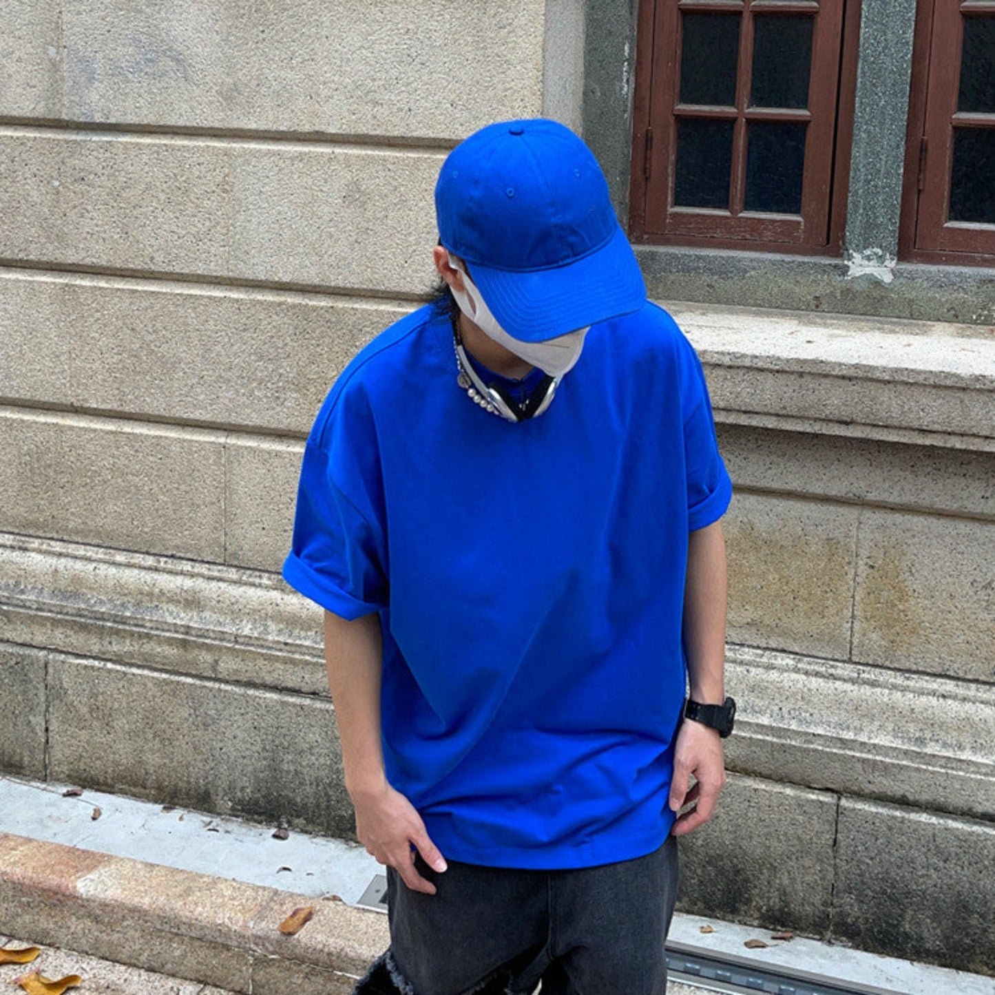 Cotton Basic Oversize Short Sleeve T-Shirt WN24365
