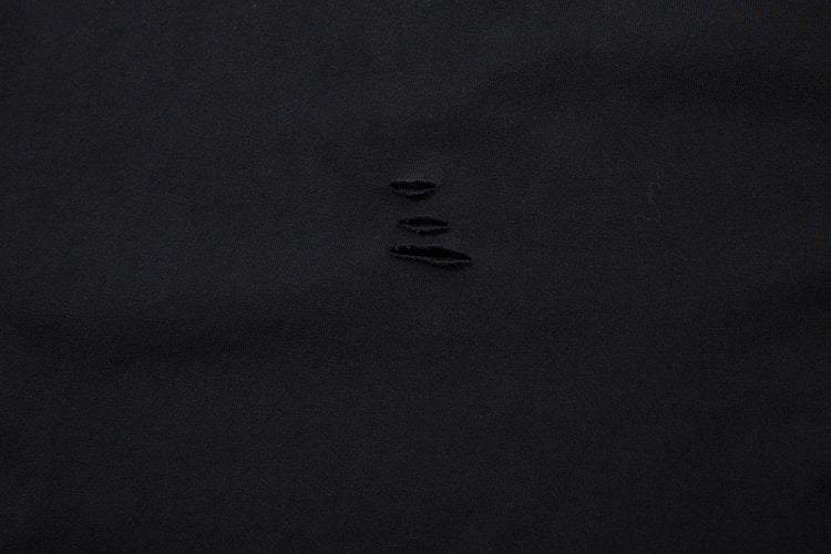 Gradient Damage Design Oversize Long Sleeve T-Shirt WN11129