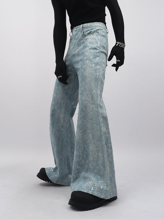 Sequin Design Flare Pants WN23763