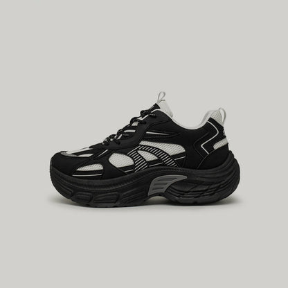 Color-Block Mesh Panel Chunky Sneakers WN23436