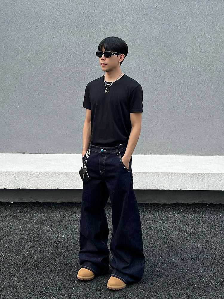 Wide Leg Denim Jeans WN21458