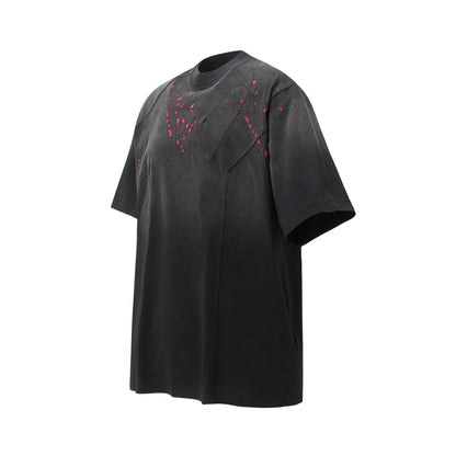 Damage Washed Oversize Short Sleeve T-Shirt WN16127