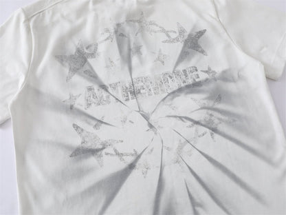 Spiral Letter Short Sleeve T-Shirt WN26779
