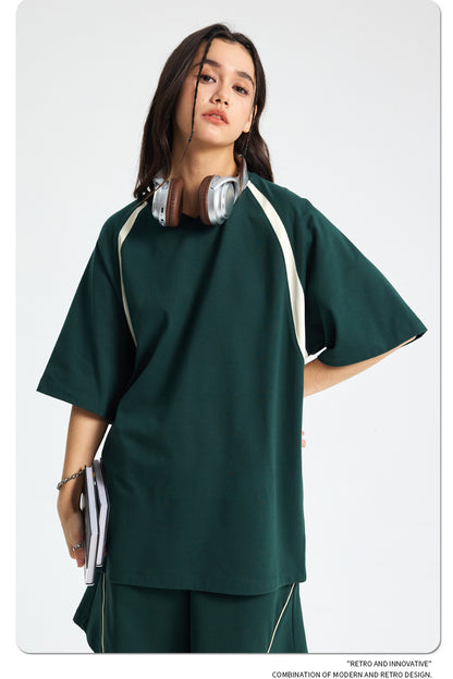 Quick-Dry Breathable Short Sleeve T-Shirt & Half Pants Setup WN16268