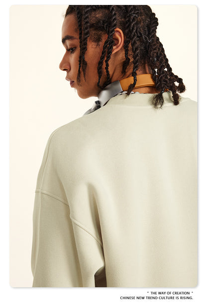 Fleece Lining Oversize Sweatshirt WN9928