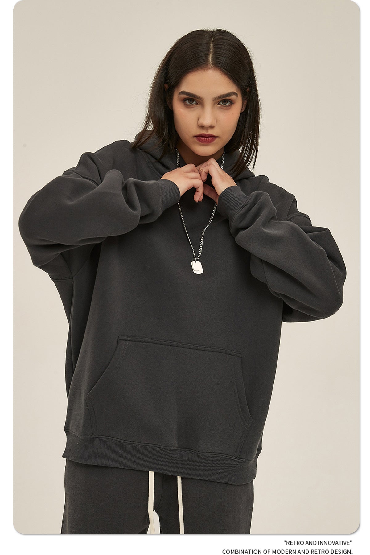 Oversize Heavyweight Hoodie & Heavyweight Sweatpants Setup WN6638-K