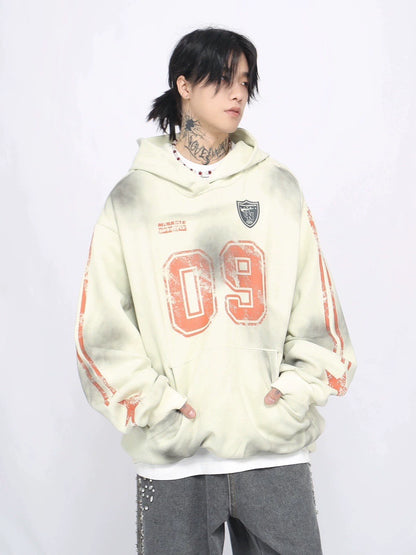 Oversize Sporty Pullover Hoodie WN8735