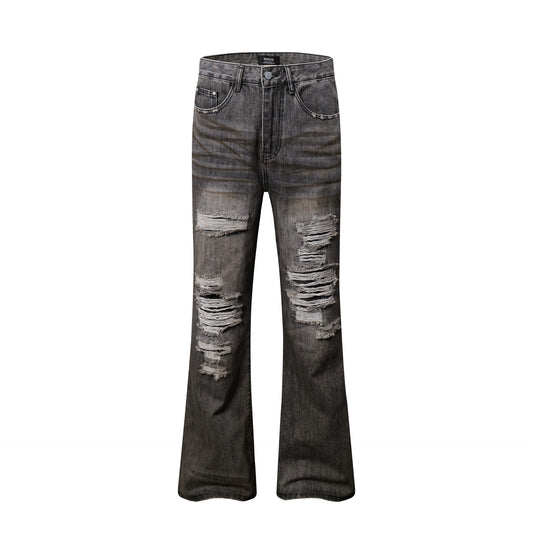 Washed Damage Denim Jeans WN12827