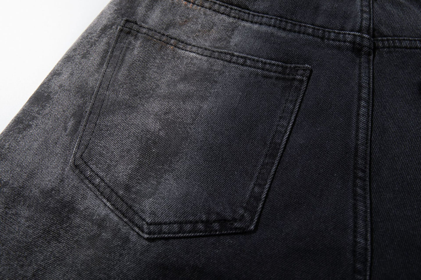 Washed Wide Leg Denim Jeans WN25408