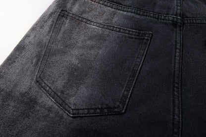 Washed Wide Leg Denim Jeans WN25408