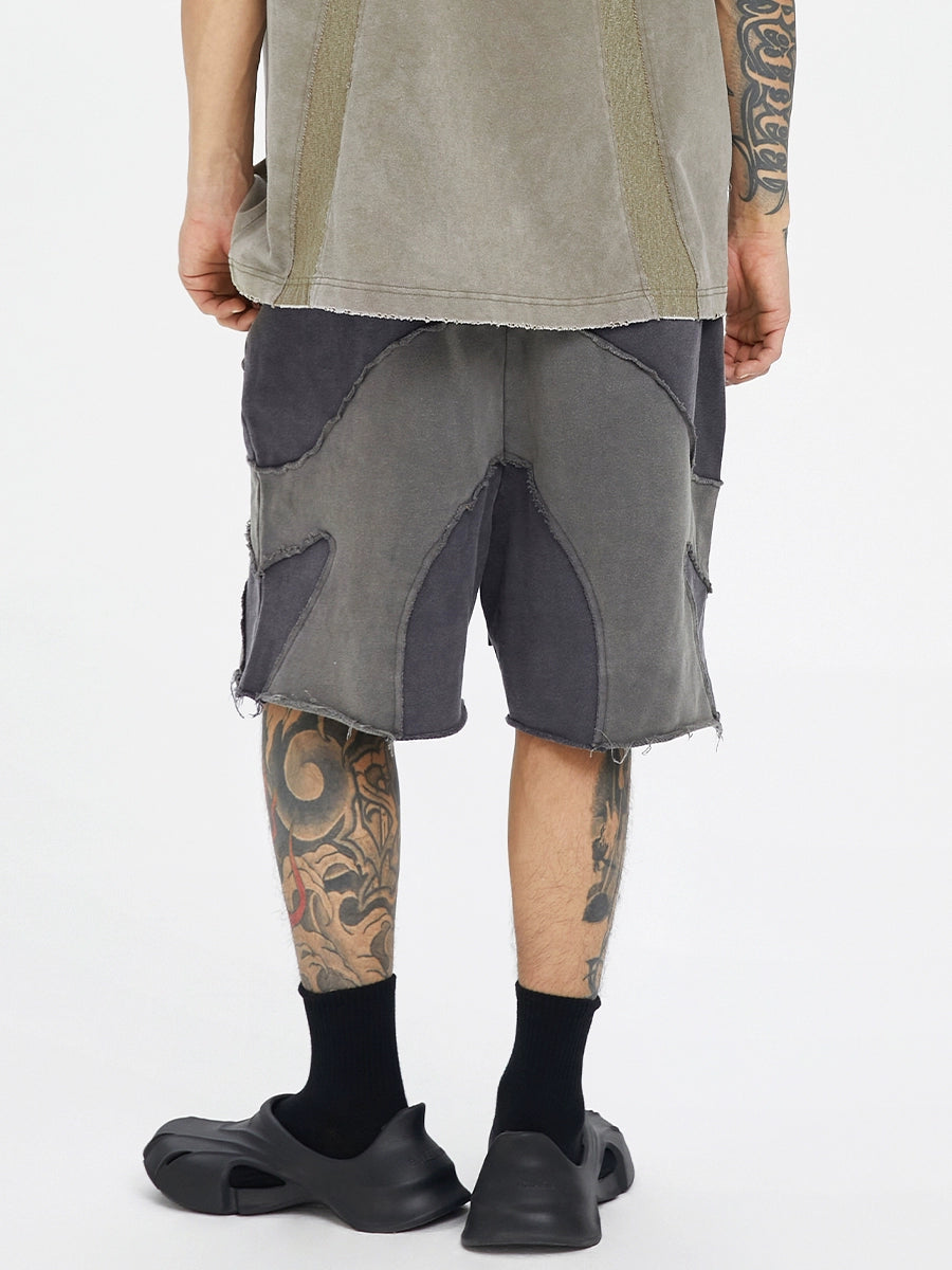 Patchwork Tactical Short Pants WN12211