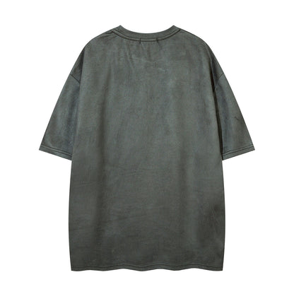 Washed Letter Short Sleeve T-Shirt WN26758