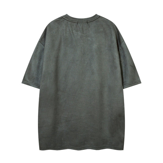 Washed Letter Short Sleeve T-Shirt WN26758