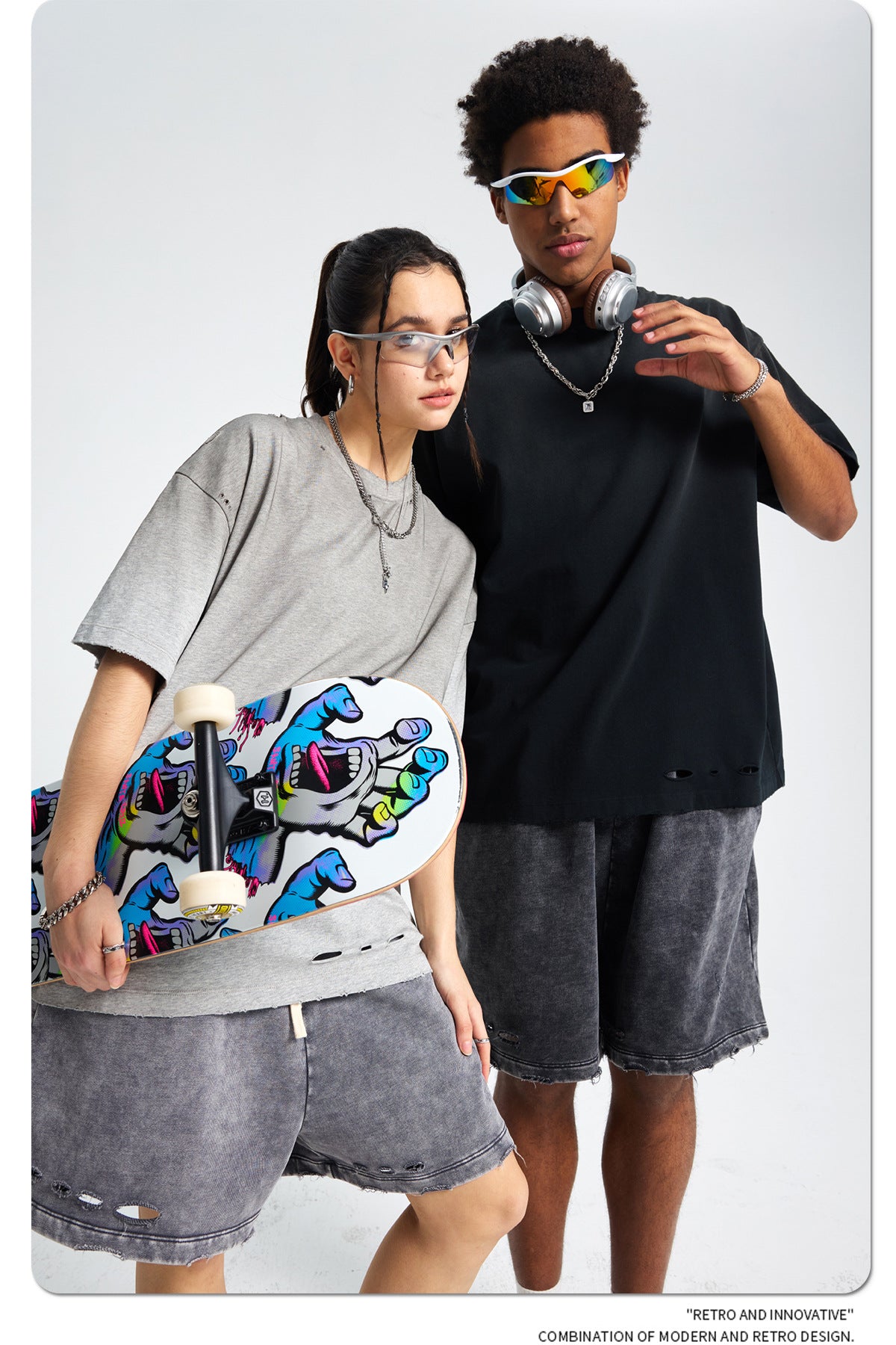 Spray Dye Damage Washed Short Sleeve T-Shirt WN16274