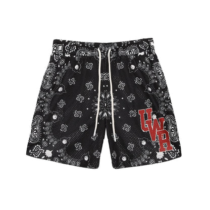 Drawstring Graphic Letter Design Sporty Short Pants WN17777