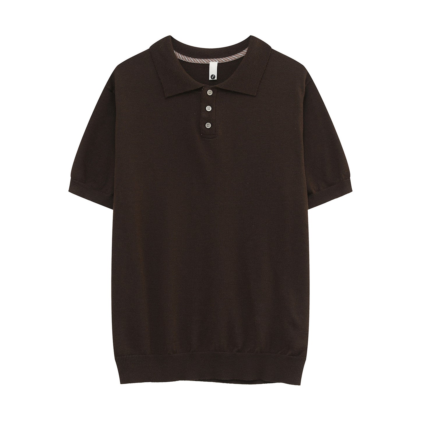 Rib Knit Short Sleeve Polo Shirt WN24990