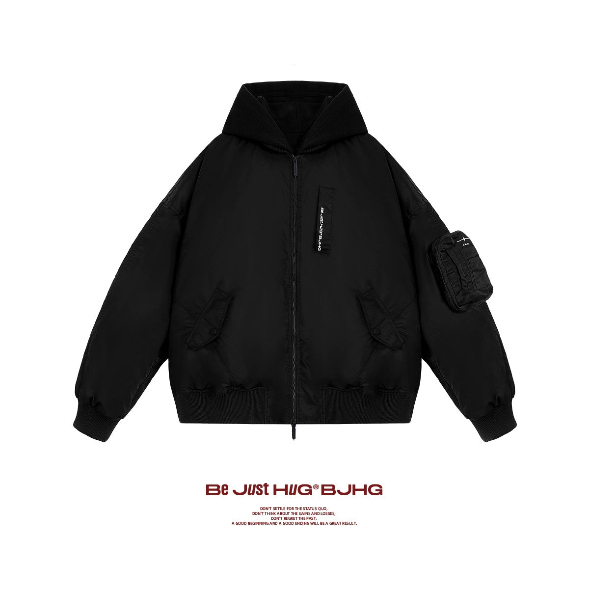 Detachable White Duck Down Bomber Jacket WN9802