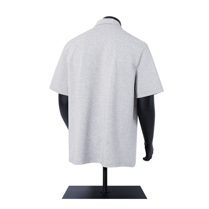 Zipper Design Heavyweight Short Sleeve T-Shirt WN26854