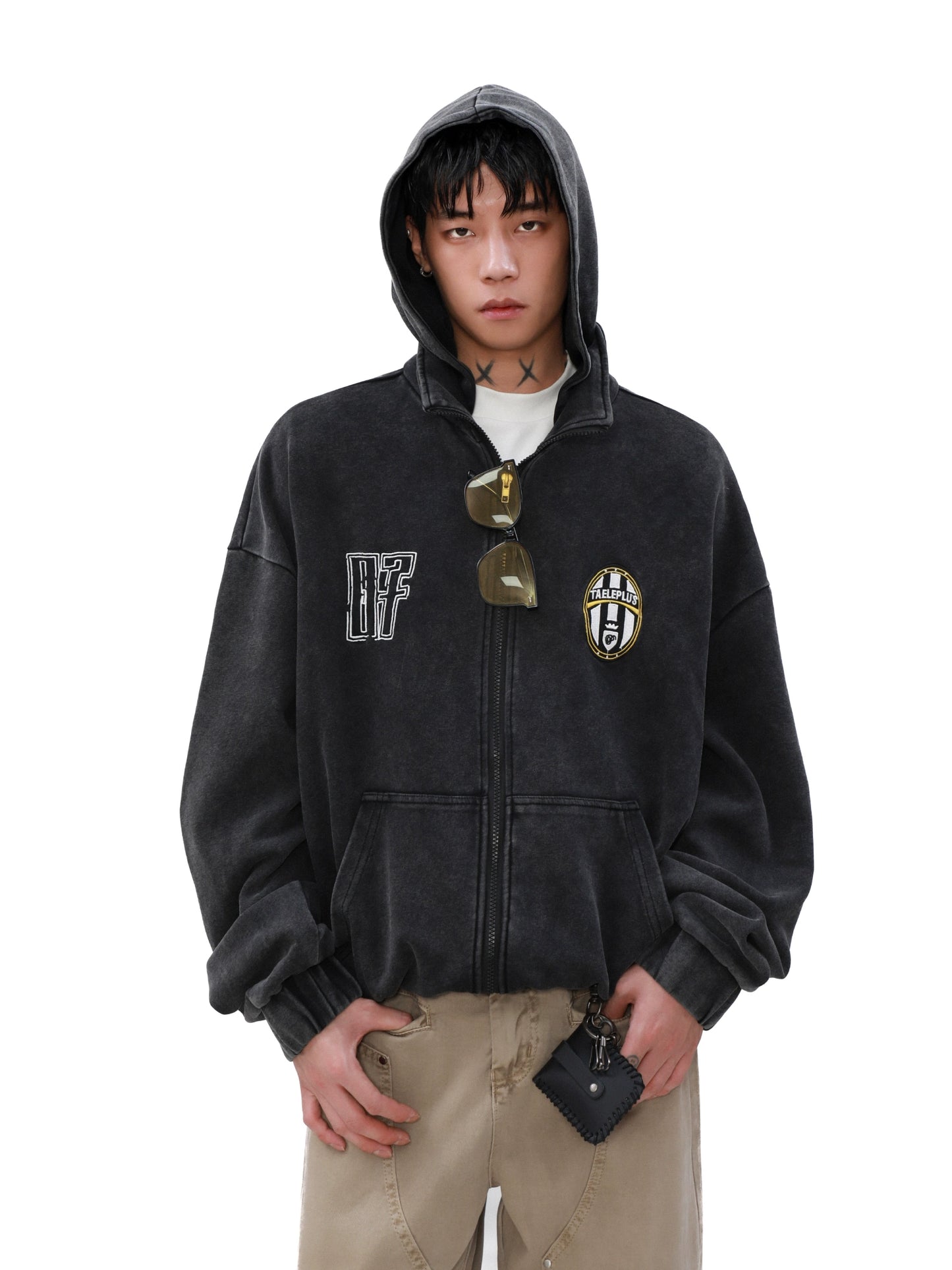 Washed Weavyweight Zipper Hoodie WN8331