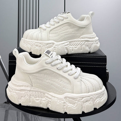 Shell Toe Embossed Chunky Sole Sneakers WN24665