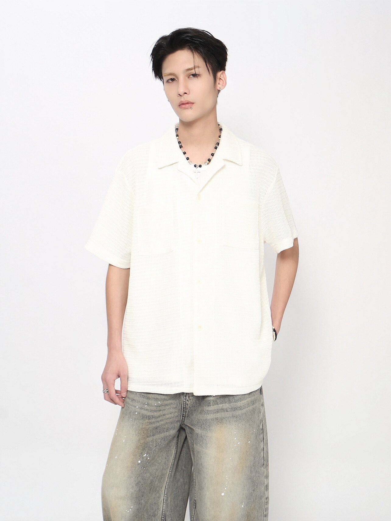 Mesh Short Sleeve Shirt WN24458