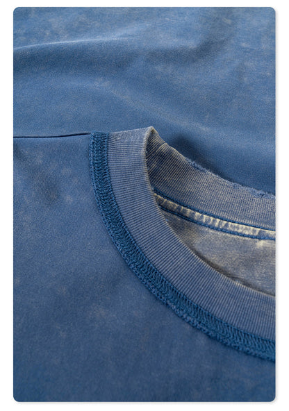 Washed Oversize Short-sleeve T-shirt WN6455