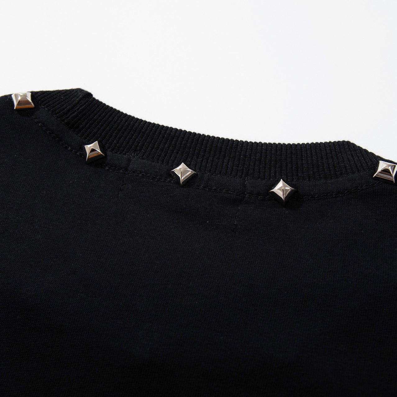 Stud Cat Print Short Sleeve T-Shirt WN25816