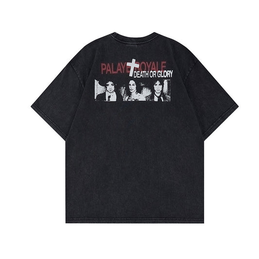 Graphic Letter Print Short Sleeve T-Shirt WN25520