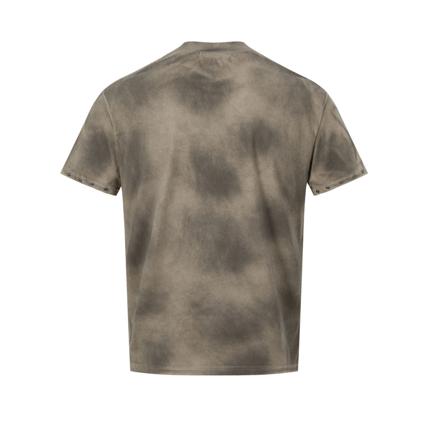 Washed Gradient Letter Print Short Sleeve T-Shirt WN23585