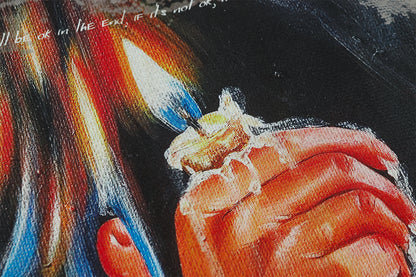 Oil Paint Washed Oversize Short Sleeve T-Shirt WN16129