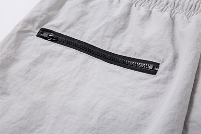 Patchwork Zipper Outdoor Straight Pants WN26926