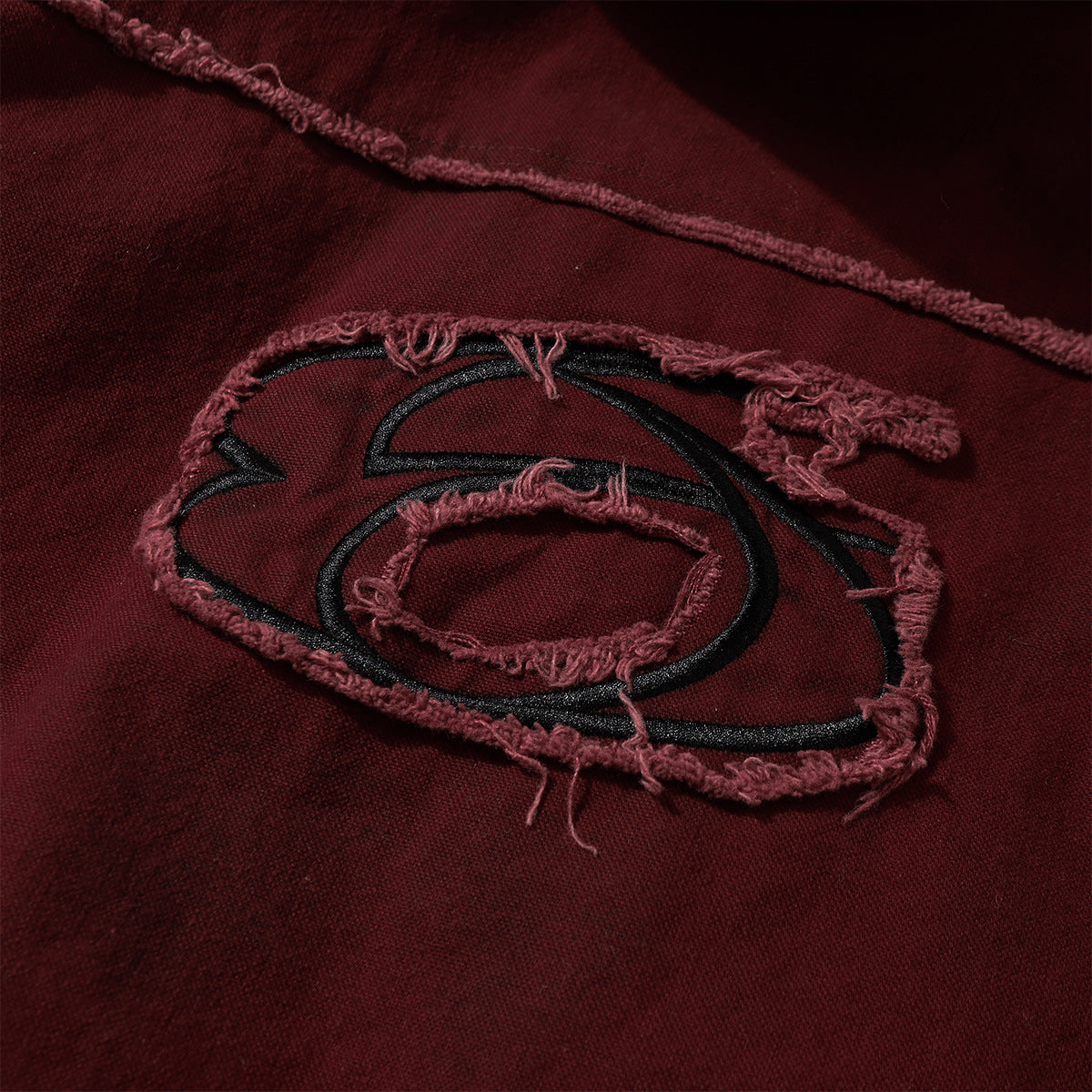 Raw Edge Heavy Wash Thick Puffer Jacket WN12696