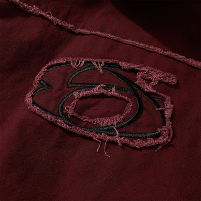 Raw Edge Heavy Wash Thick Puffer Jacket WN12696