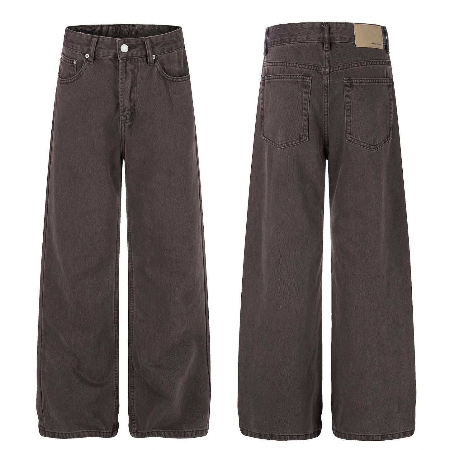 Washed Fade Wide Leg Denim Jeans WN26003