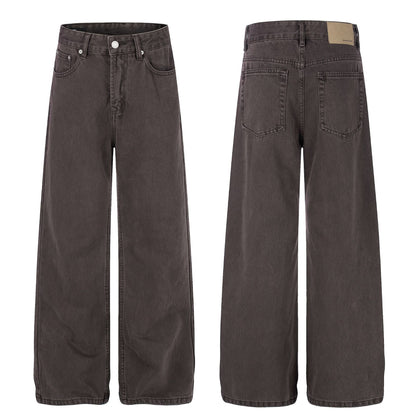 Washed Fade Wide Leg Denim Jeans WN26003