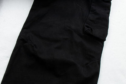 Letter Print Washed Wide Leg Cargo Denim Jeans WN27898