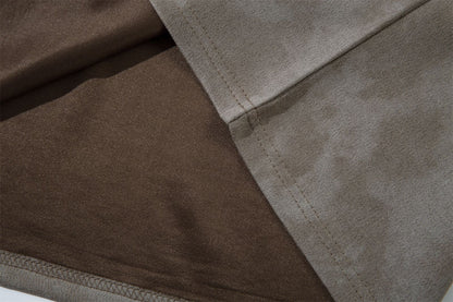 3D Embroidery Suede Oversize Short Sleeve T-Shirt WN15082