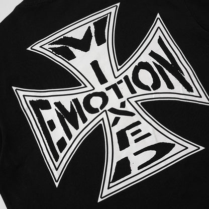 Damage Cross Graphic Short Sleeve T-Shirt WN28008