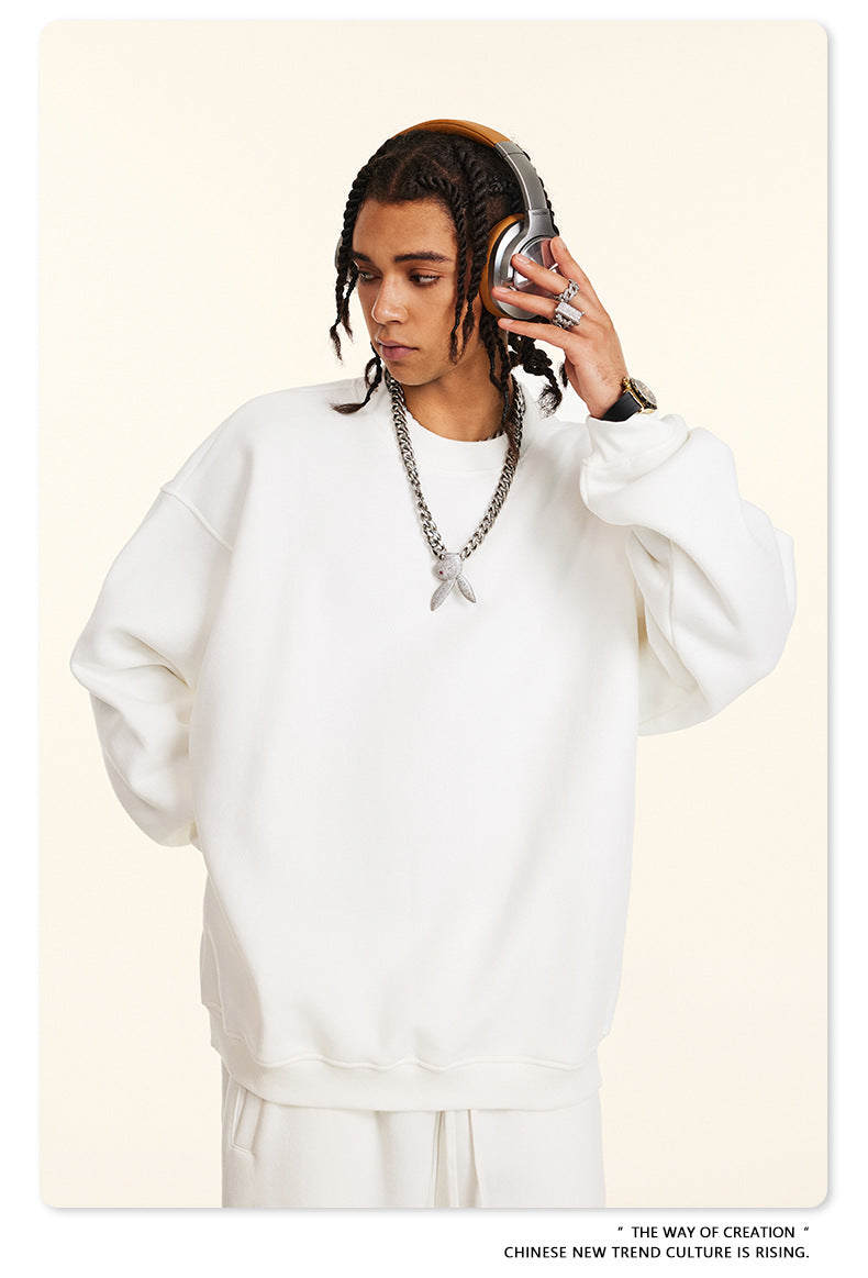 Fleece Lining Oversize Sweatshirt WN9928