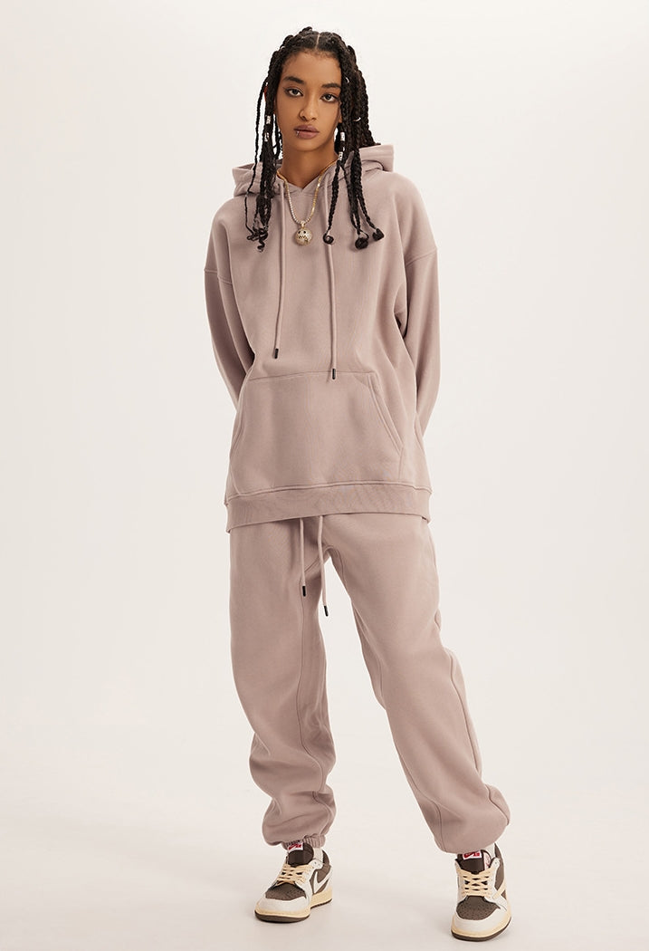 Fleece Linning Oversize Hoodie & Fleece Linning Sweatpants WN9945