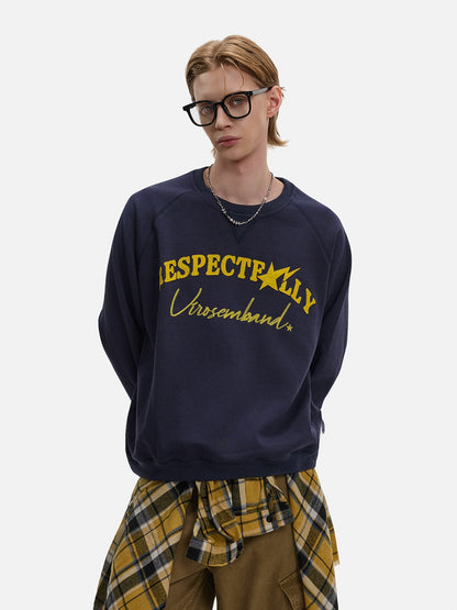 Embroidery Short Oversize Sweatshirt WN21432