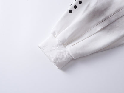Dirty Washed Logo Print Zipper Hoodie & Dirty Washed Sweatpants Setup WN25540
