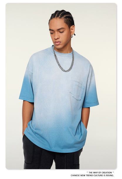 Washed Oversize Short-sleeve T-shirt WN6453