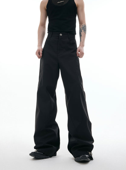 Metal Buckle Hooded Sleeveless Vest & Pants Setup WN18397