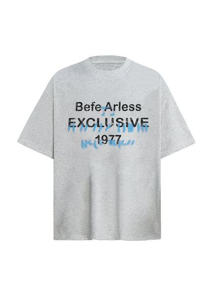 Graffiti Letter Print Short Sleeve T-Shirt WN26268