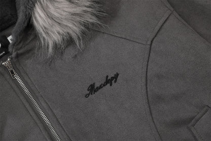 Detachable Fur Collar Short Hooded Padded Jacket WN11527