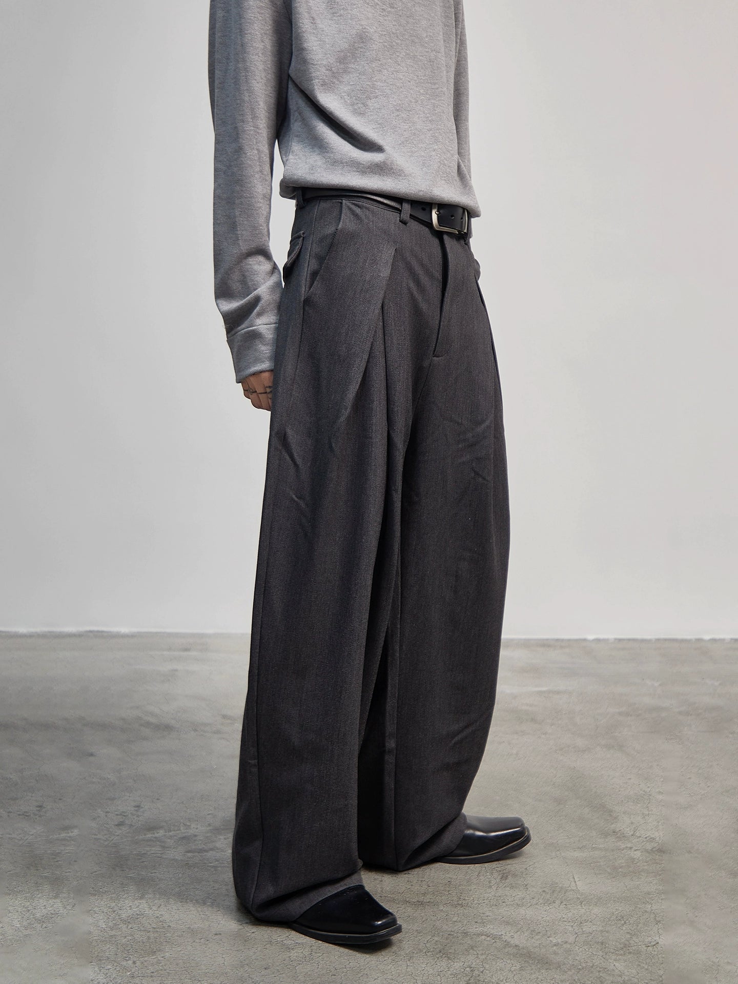 Wide Leg Plain Trousers WN21186