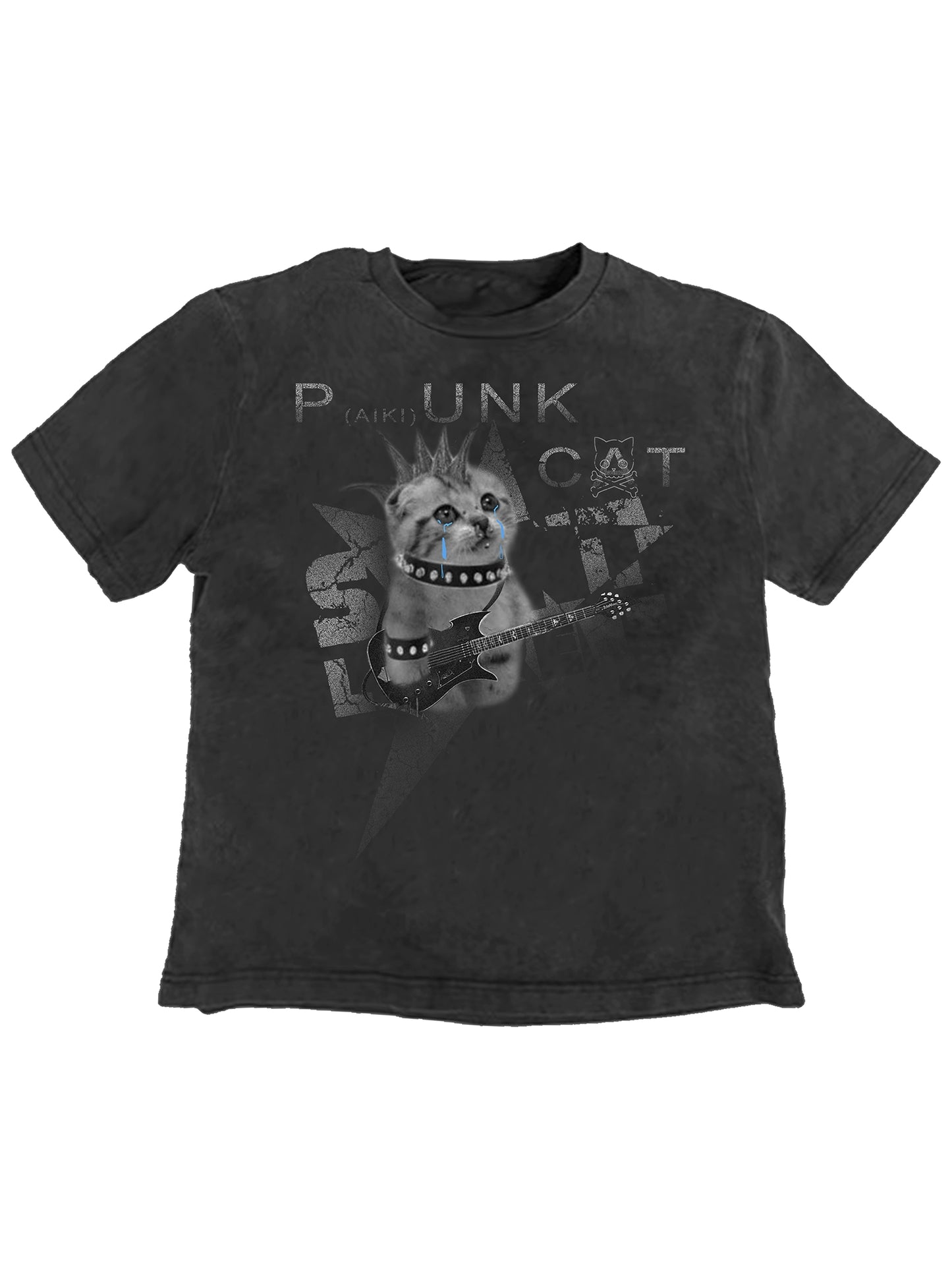 Cat Animal Print Oversize Short Sleeve T-Shirt WN20885