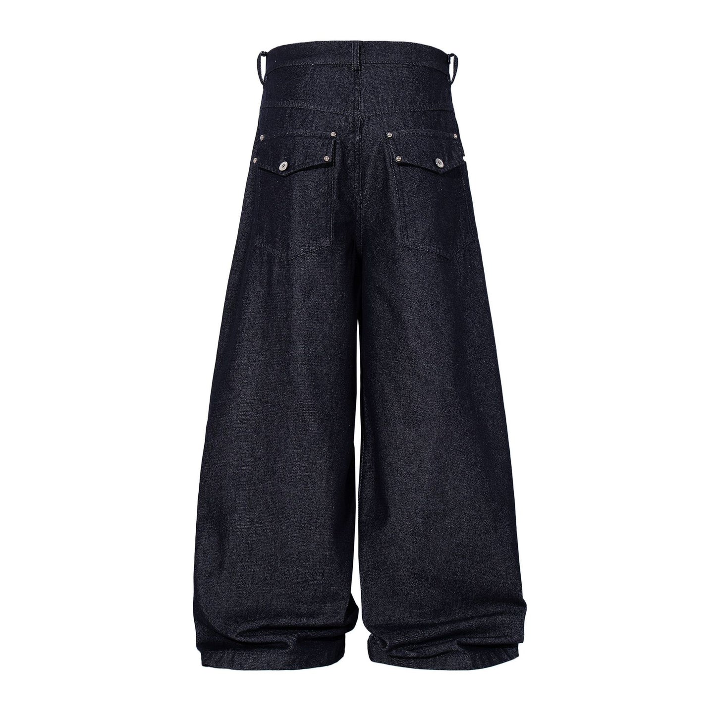 Raw Denim Deconstruction Wide Leg Denim Jeans WN26105